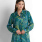 Printed Blouse - Printed Teal