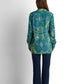 Printed Blouse - Printed Teal