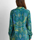 Printed Blouse - Printed Teal