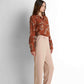 Printed Blouse - Brown Print