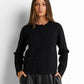 Crew-neck Knitted Cardigan