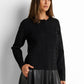 Crew-neck Knitted Cardigan