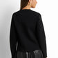 Crew-neck Knitted Cardigan