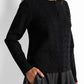Crew-neck Knitted Cardigan