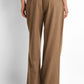 Wide-Leg Pleated Belted Pants