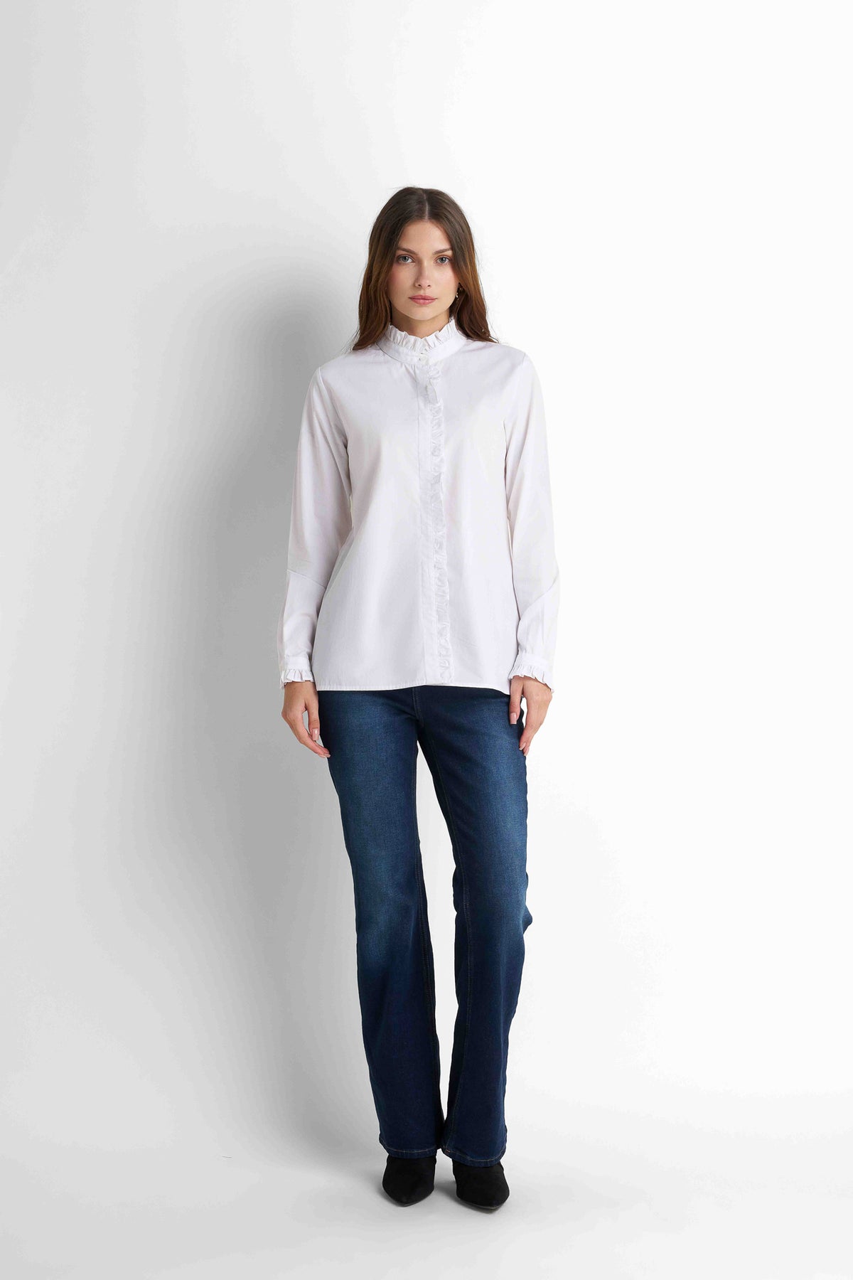 Oversized Cotton Shirt - White