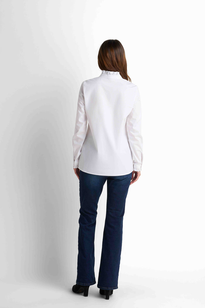 Oversized Cotton Shirt - White