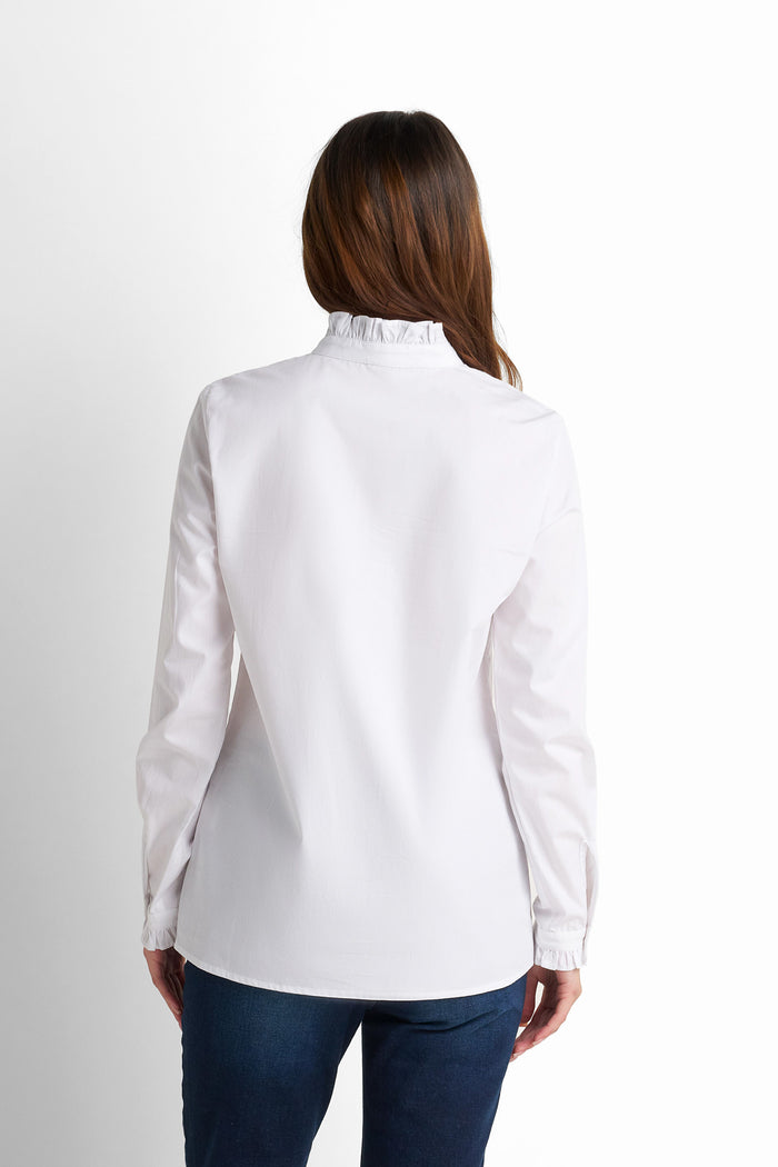 Oversized Cotton Shirt - White
