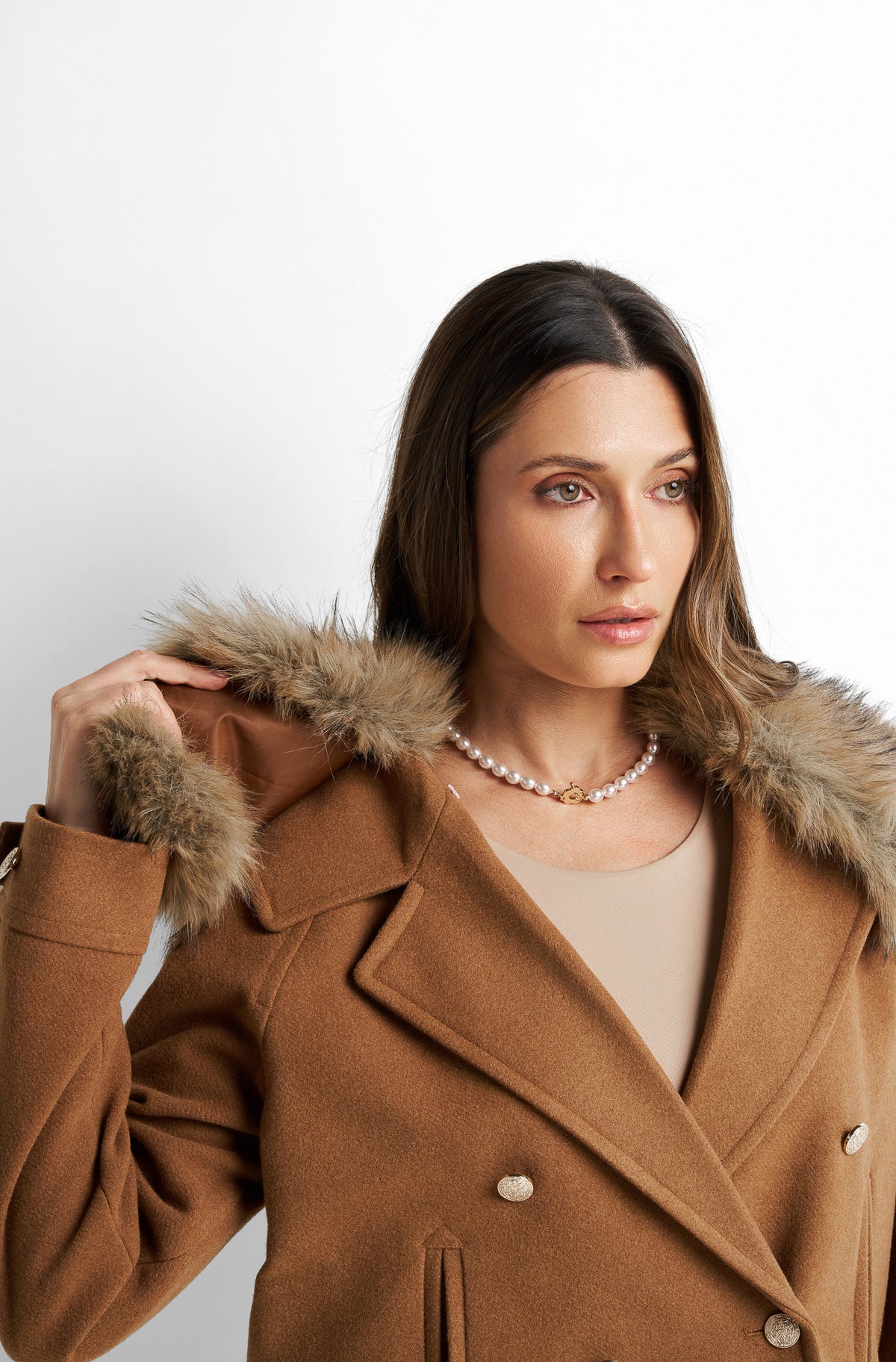 Double-Breasted Collared Jacket