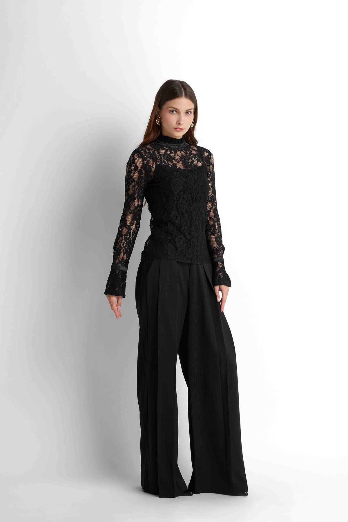 Lace Blouse - Black