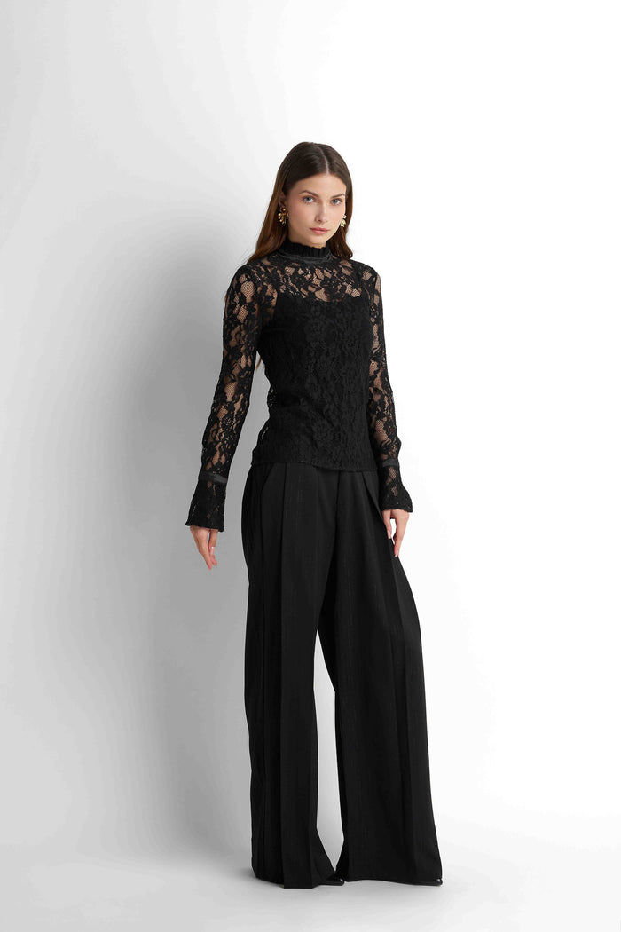 Lace Blouse - Black