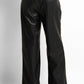 Wide-Leg Button-Front Zip-Front Pants