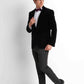 Velvet Tuxedo Blazer - Black