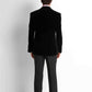 Velvet Tuxedo Blazer - Black