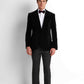 Velvet Tuxedo Blazer - Black