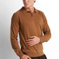 Knit Polo Pullover - Camel