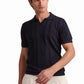 Navy Textured Polo Shirt