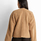 Faux-leather shearling-lined jacket