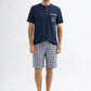 Navy Cotton Pajama Set