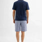 Navy Cotton Pajama Set