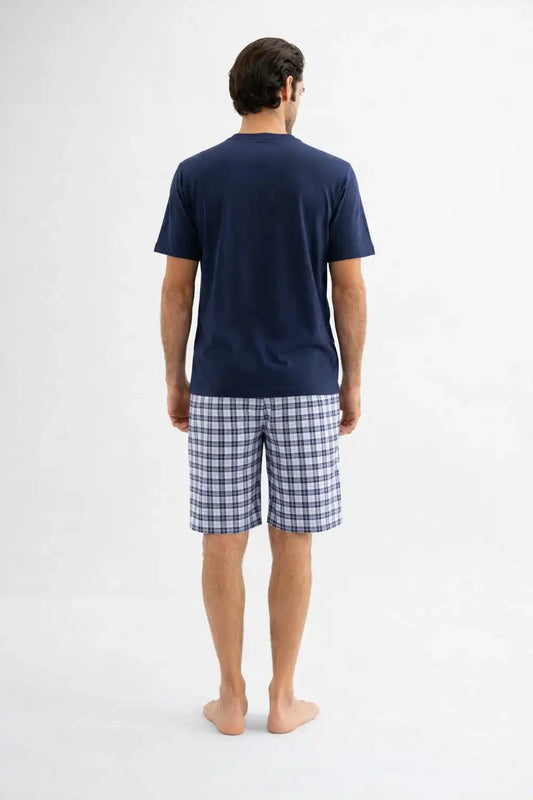 Navy Cotton Pajama Set