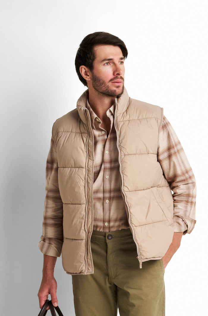 Quilted Zip-Front Vest