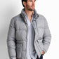 Short water-repellent puffer jacket