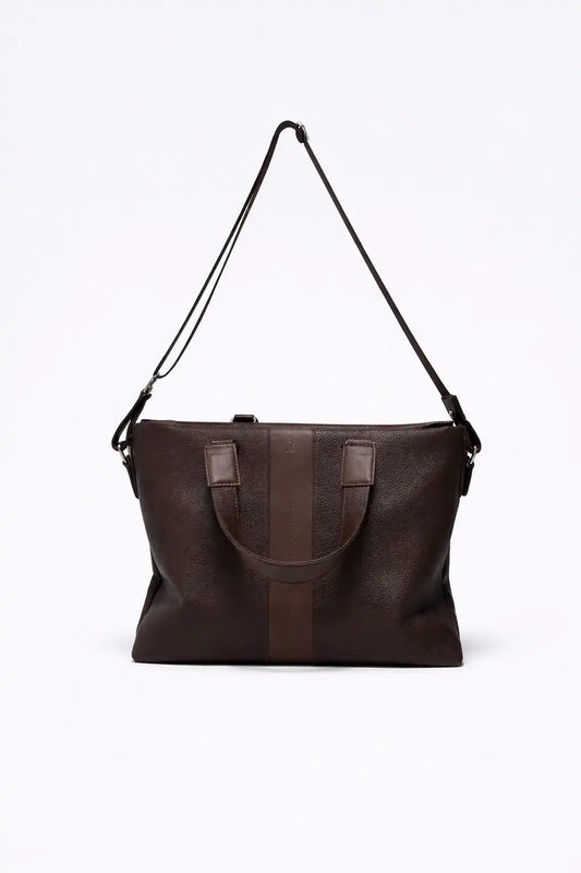 Classic Leather Carryall Bag