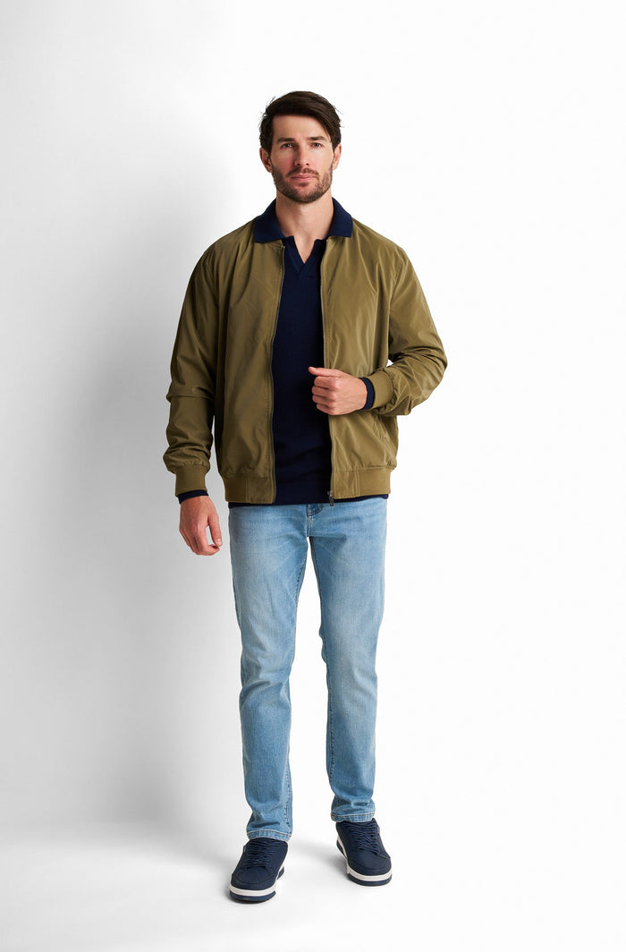 Lightweight quilted bomber Jacket