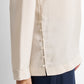 asymmetry button-up blouse, long sleeves