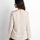 asymmetry button-up blouse, long sleeves