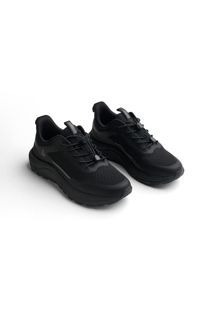 Chunky Knit Lace-Up Sneakers