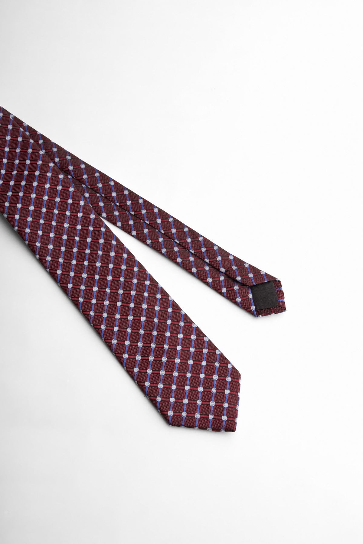 Burgundy Diamond Pattern Tie