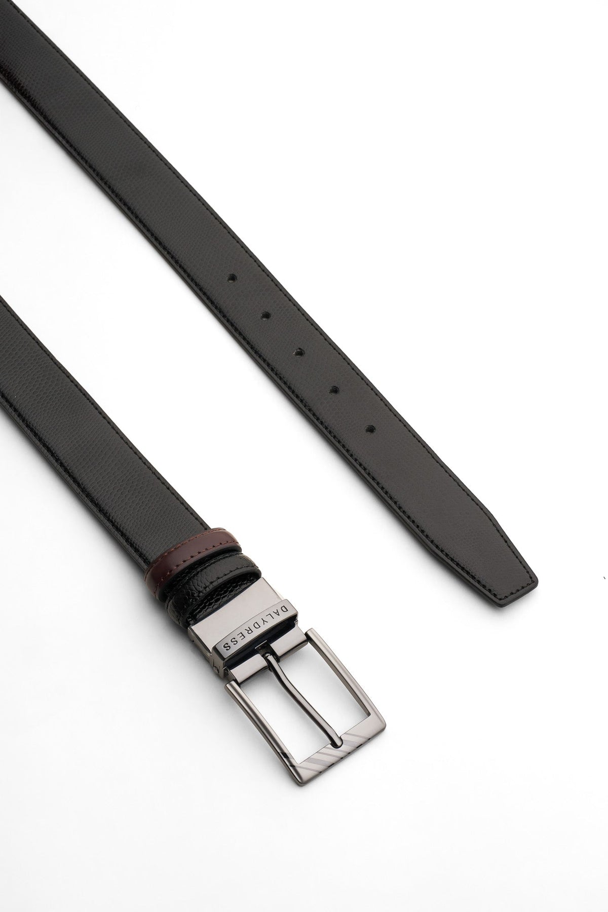 Textured Split Leather Belt