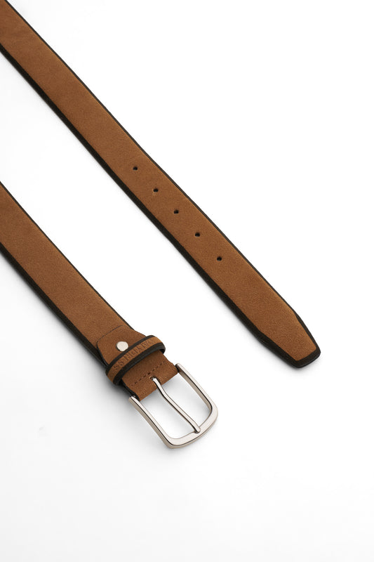 Simple Buckle Textured Belt