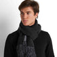 Wool-Blend Scarf - Black & Grey