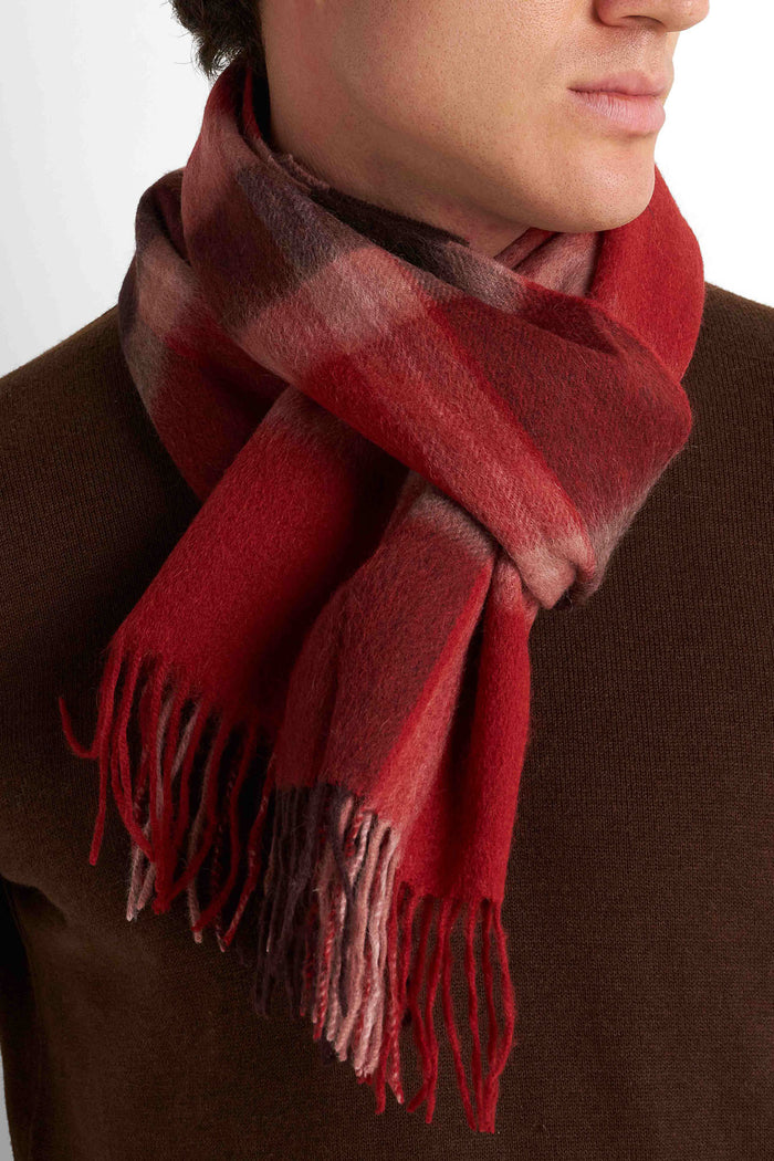 Wool-Blend Scarf - Red
