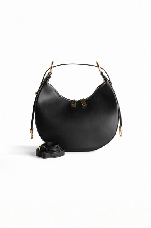 Wren Slouchy Hobo Bag - Black