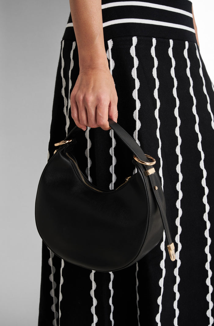 Wren Slouchy Hobo Bag - Black