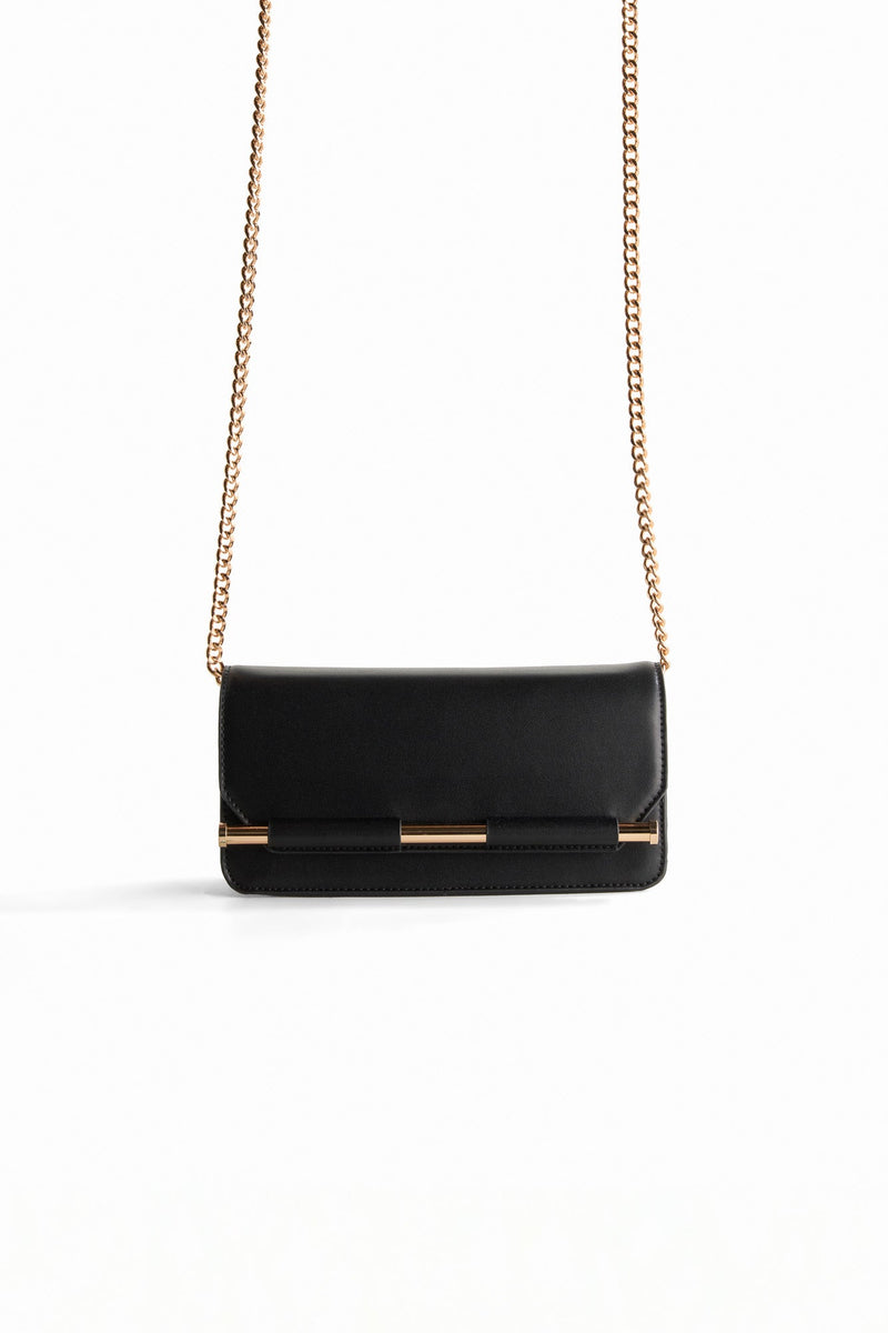 slim flap shoulder bag