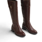 Side-Buckle Knee-High Boots