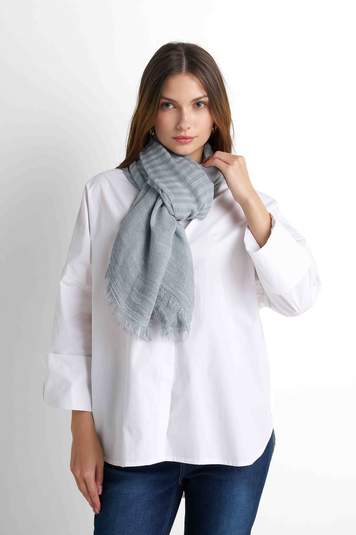 Soft Knit Scarf - Blue