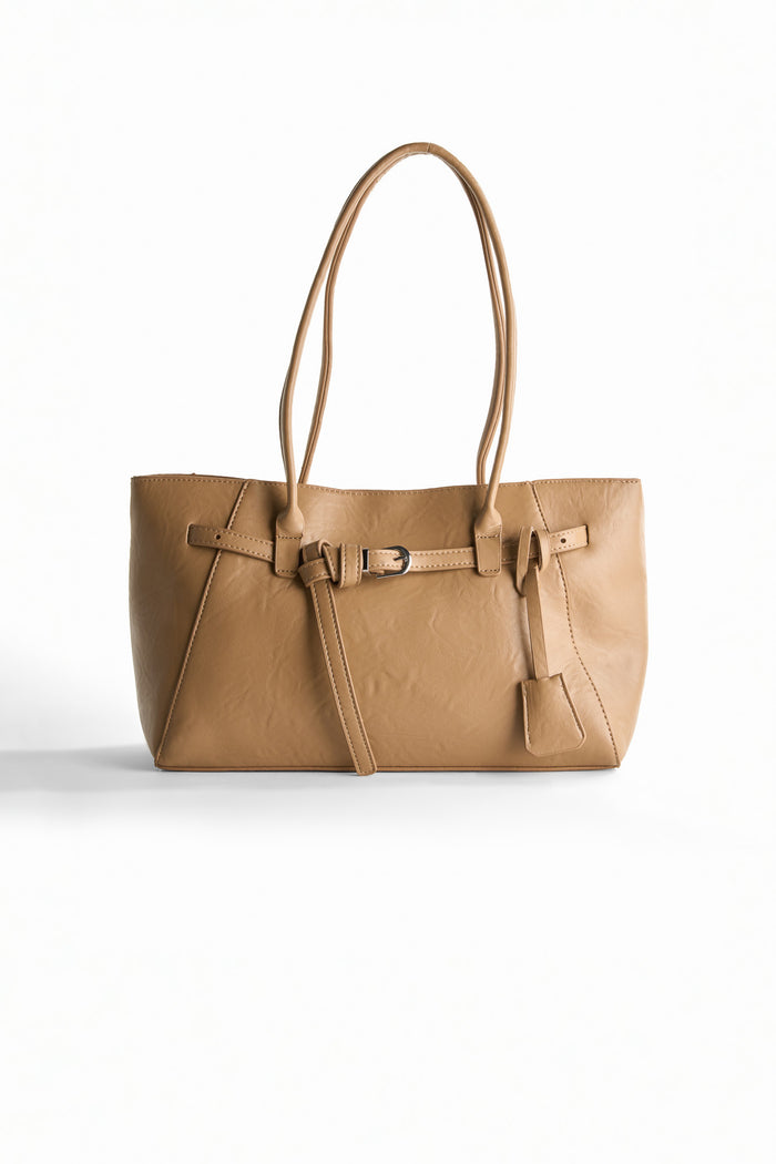 Strucured leather Tote bag