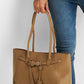 Strucured leather Tote bag
