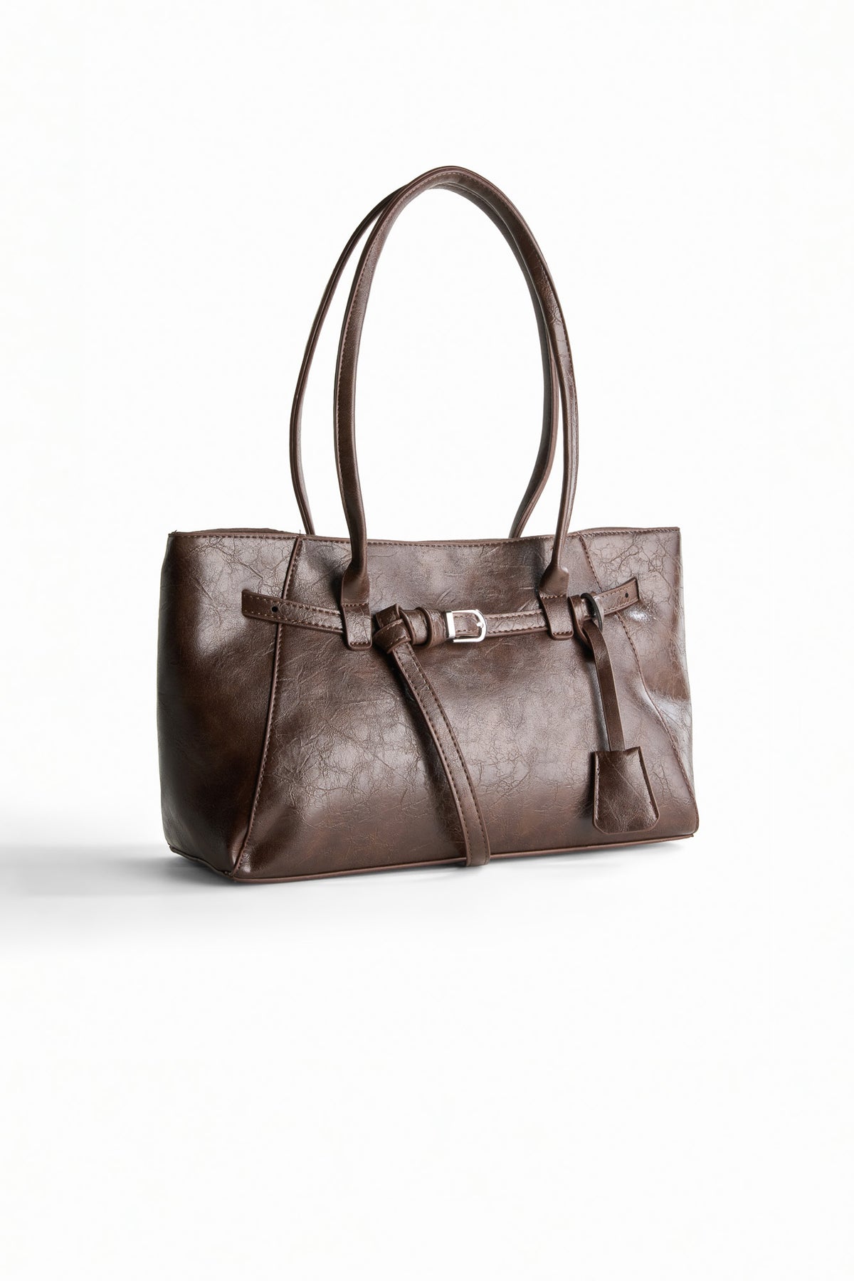 Strucured leather Tote bag
