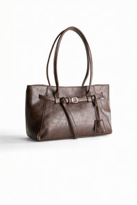 Strucured leather Tote bag