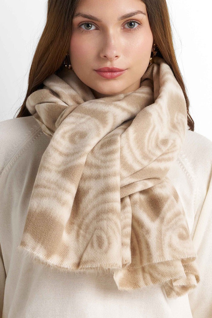 Soft Knit Scarf - Beige