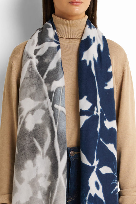 flora print oversized scarf