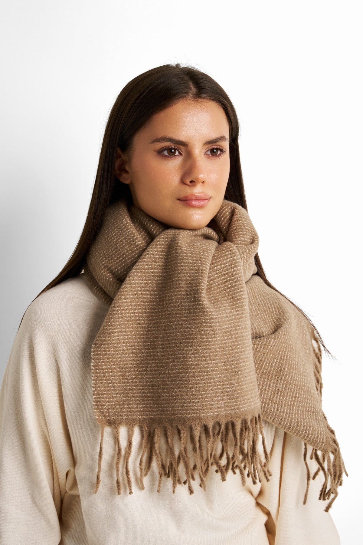 cable knite scarf