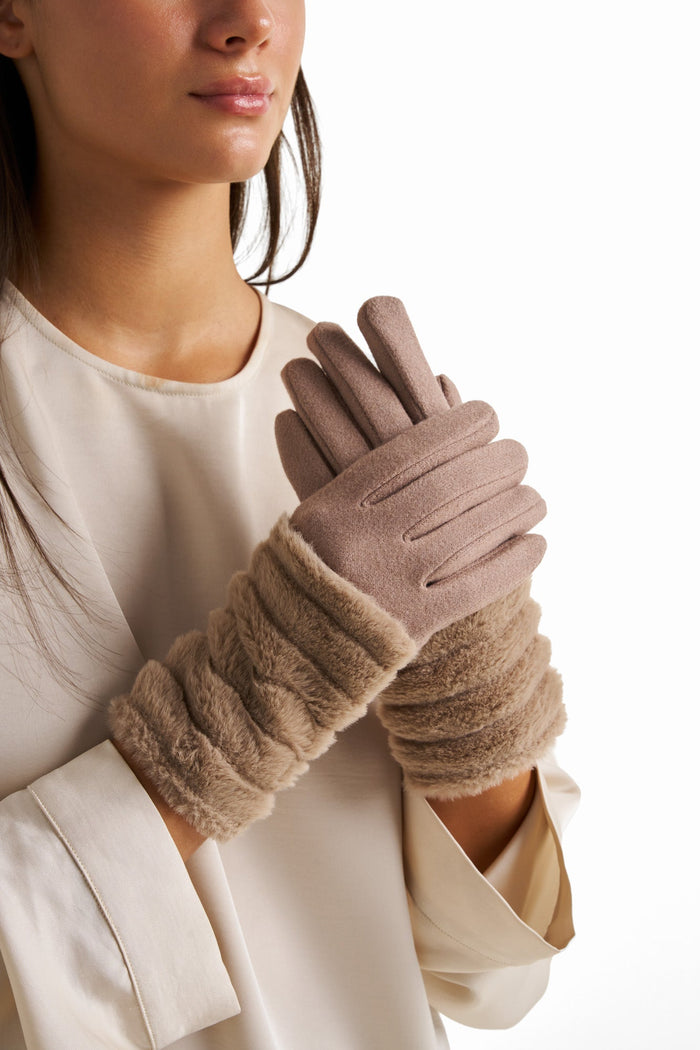 Faux fur Cuff l Gloves